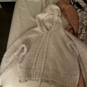 Small Lauren Conrad fuzzy hoodie cropped